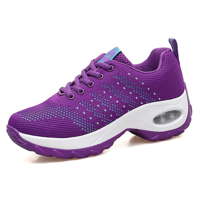 Zapatillas de deporte de malla para mujer