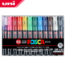 UNI POSCA Marker Pen PC-1M PC-3M PC-5M Set POP Poster Werbung Paint Pen Comic Painting Rundkopf Briefpapier Caneta Posca