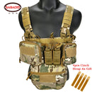 CS Match Wargame TCM Chest Rig Airsoft Chaleco táctico Paquete militar Revista Bolsa Funda Sistema Molle Cintura Hombres Nylon