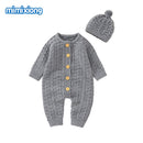 Baby Strampler Gestrickte Neugeborene Jungen Overalls Herbst Langarm Kleinkind Mädchen Pullover Kleidung Kinder Overalls Winter