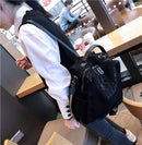 Mesh Netting Iridescent Paillette Rucksack Frauen High Quality Sparkle Shiny Daily School Bag Female Female Bagpack Umhängetasche