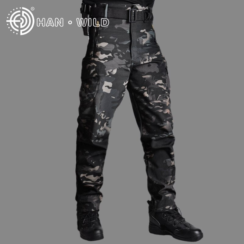 Tactical Pants Camouflage Military Pants Casual Combat Cargo Pants Water Repellent Ripstop Men&