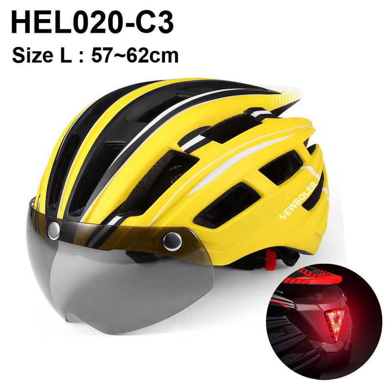 Electric Scooter Helmet With LED Rear Light Adult Cycling Helmet For MTB Road Bike Bicycle Ski Downhill Skateboard Night Riding