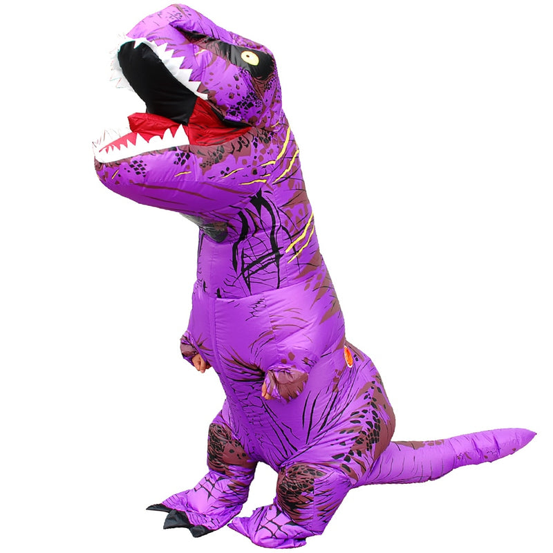 Niños adultos dinosaurio inflable disfraces t-rex Anime traje fiesta Cosplay carnaval Halloween disfraz para hombre mujer