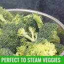 304 Edelstahl-Reiskoch-Dampfkorb 3/6/8 Quart Schnellkochtopf Verbrühungsschutz-Dampfgarer Mehrzweck-Obst-Reinigungskörbe