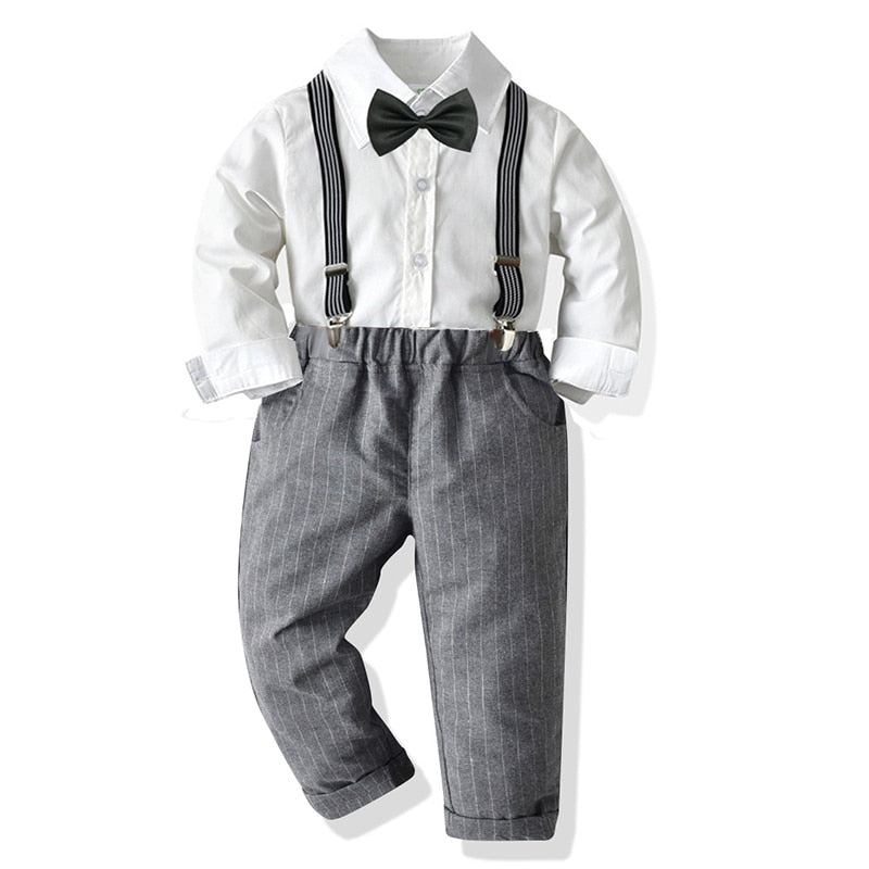 Jungen Kleidung Frühling Herbst Mode Baby Anzug Britische Wind Kinderanzüge Gentleman Langarm Shirt Weste Hosen Kinder Sui