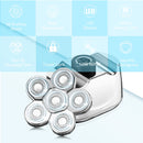 Kit de aseo múltiple, Afeitadora eléctrica con pantalla Digital, recortadora de pelo, maquinilla de afeitar eléctrica para Barba, máquina de afeitar Facial y corporal para hombres en seco y húmedo