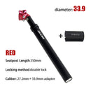 ZOOM Seatpost Suspension Dropper Mtb 27 2 Bicycle Seat Post Hanging Saddle Tube 30.9 With Shock Absorber Saddle Mountain Bike