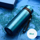 1100 ml/650 ml Tragbare Doppel-Edelstahl-Isolierflasche Kaffee Tee Thermoskanne Sport-Reisebecher Große Kapazität Thermocup