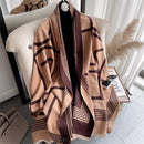Warmer Winterschal Kaschmir Frauen Pashmina Design Druck Schals Wrap Weibliche Dicke Decke Weiche Bufanda Stolen 2022 Mode
