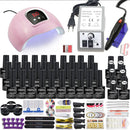 40 Farben Nagellack Super Maniküre Set 120/80/54W LED Nagellampe Nagelset mit allen Werkzeugen für die Maniküre elektrische Nagelfeile