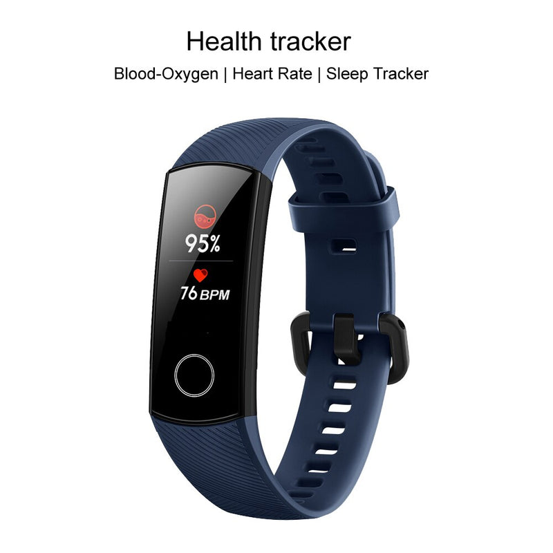HONOR Band 5 Heart Rate Blood Oxygen Monitor Swimming 50AM Waterproof Fitness Band 0.97 inch AMOLED Screen Smart Watch Wristband