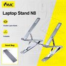 MC N8 Verstellbarer Laptopständer Aluminium für Macbook Tablet Notebook Ständer Tisch Cooling Pad Faltbarer Laptophalter