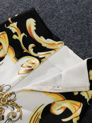 Neu kommender europäischer Frauen-Sommer-Druck-Bleistift-Rock-hohe Ausdehnungs-Persönlichkeits-Midi-Beleg-Hüfte-Rock-weiblicher Herbst