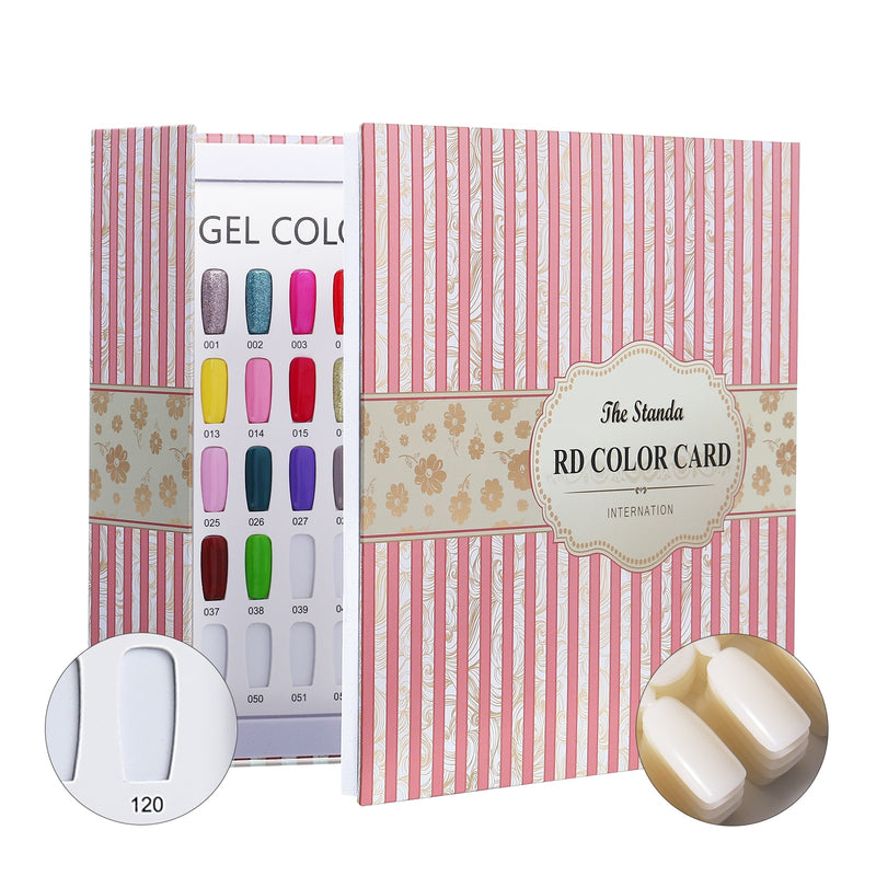 80 120 240 308 colores PU papel puntas para uñas tarjeta soporte para exhibición de uñas modelo caja de almacenamiento de esmalte de Gel para uñas