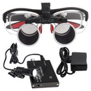 Zahnlupen Lupe Labor Medizinische Vergrößerung Fernglas 2,5 / 3,5 x 420 Scheinwerfer Scheinwerfer 5 W Stofftasche