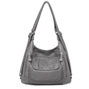 Hohe Qualität Leder Rucksack Frauen Reise Bagpack Weibliche Große Kapazität Schulrucksack Umhängetaschen für Frauen 2022 Sac A Dos