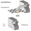 230 V 100 mm Badezimmer-Duschabzugsventilator mit Feuchtigkeitssensor-Timer