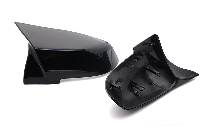 Rückspiegelabdeckung Seitenflügel Rückspiegelgehäuseabdeckung glänzend schwarz für BMW Serie 1 2 3 4 F20 F21 F22 F30 F32 F36 X1 F87 M3