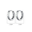 TrustDavis Creolen aus 925er Sterlingsilber für Männer/Frauen, süßes, ordentliches Geschenk für Mädchen/Jungen, edles Schmuckzubehör, Partygeschenk, DA1417