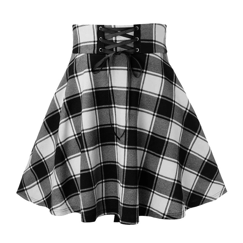 Black Checkered Women&