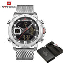 Neue Uhren NAVIFORCE Top-Marke Luxus Gold Quarz Herrenuhr Wasserdicht Big Sport Armbanduhr Edelstahl Datum Reloj Hombre