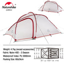 Naturehike Zelt 3 4 Personen Campingzelt Hiby Familienreisezelt Ultraleicht Wasserdichtes Wanderzelt Tragbares Outdoor Campingzelt
