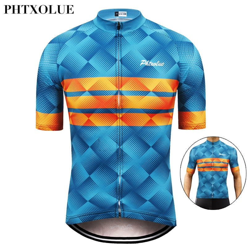 Phtxolue Summer Cycling Jersey Men Bicycle Shirt Wear Maillot Ciclismo Pro Team Mountain MTB Bike Clothes Cycling Clothing