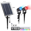 1 BIS 4 RGB Outdoor Solar Landschaftslicht LED IP65 Wasserdichte Solarlampe Automatische Ein / Aus Solarwandleuchte Gartenterrasse Rasenlampe
