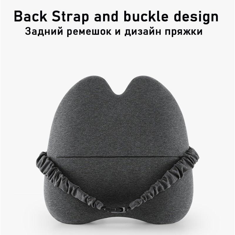 Memory Foam Taillenkissen Lendenwirbelstützkissen für den Rücken Orthopädisches Kissen Autositz Bürostuhlkissen Steißbein-Massagekissen