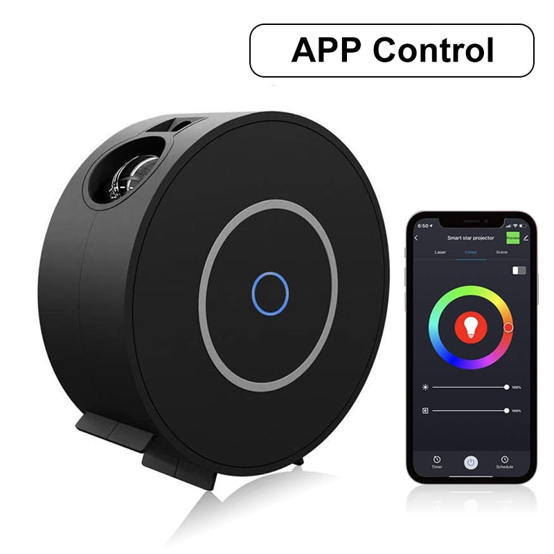 Alexa Voice Control APP Control Galaxy Starry Projector Water Waving Led Sky Night Lights Colorful Nebula Cloud Night Lamp