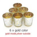 ERMAKOVA, 6/12 Uds., portavelas votivo, portavelas de cristal de mercurio para bodas, fiestas, Hotel, cafetería, Bar, decoración del hogar