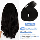 AW-Klebeband aus Echthaar, gerade Verlängerungen, schwarz, braun, unsichtbar, nahtlos, keine Remy-Hauteinschlagfaden, europäische Naturhaarverlängerung