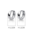 TrustDavis Creolen aus 925er Sterlingsilber für Männer/Frauen, süßes, ordentliches Geschenk für Mädchen/Jungen, edles Schmuckzubehör, Partygeschenk, DA1417