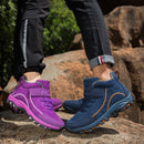 Botas impermeables de invierno para hombre con piel, botas de nieve cálidas para mujer, zapatos informales de trabajo para hombre, zapatillas de deporte, botines de goma de talla grande