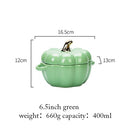 Pumpkin Shape Baking Bowl With Lid Glaze Au Gratin Soup Salad Bowl Kitchen Bakeware Oven Party Baking Pan Supplies