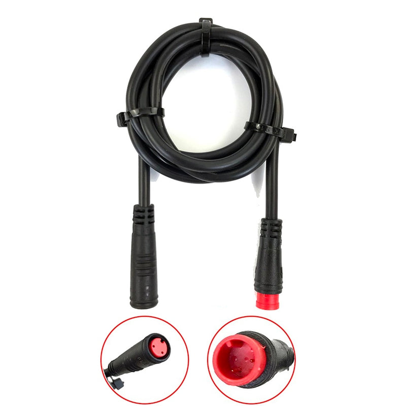 Conector Base Julet de 9mm, 2, 3, 4, 5, 6 pines, conector impermeable para Ebike Bafang, Pin de pantalla, Cable opcional, accesorios para bicicleta eléctrica