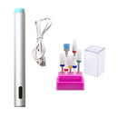 Juego de máquina de manicura portátil eléctrica, Mini taladro de uñas Led, cortador de brocas para quitar barniz de Gel, herramientas de pulido de pedicura de uñas