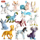 Oenux Classic Mythical Rainbow Pegasus Simulation Animal Original Fairy Tale Fly Horse Action Figures Model PVC Educational Toys