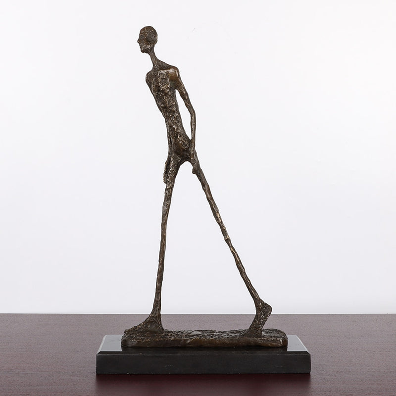 Giacometti Escultura Bronce Famoso Walking Man Estatua Reproducción Abstract Skeleton Art Home Decor