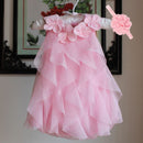 Baby Mädchen Kleid 2022 Sommer Chiffon Partykleid Kleinkind 1 Jahr Geburtstag Kleider Mädchen Kleidung &amp; Stirnband Vestidos