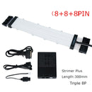 LIANLI Strimer Plus Triple 8PIN, 24-Pin-Motherboard-Verlängerungs-RGB-Kabel, 8-PIN + 8-PIN-GPU-Erweiterung, unterstützt Motherboard-Steuerung