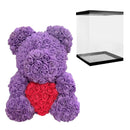 Regalos para mamá Oso rosa 25 Cm / 40 Cm Flores artificiales Rosa Oso de peluche Aniversario de bodas Regalos de cumpleaños para su novia Mujer