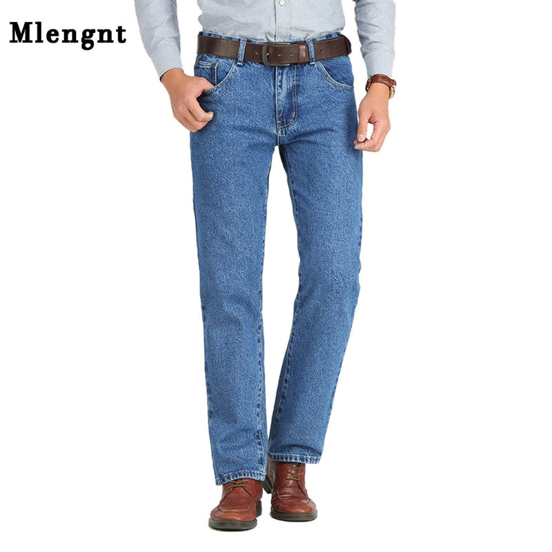 Männer Business Jeans Klassische Frühling Herbst Männliche Baumwolle Gerade Stretch Marke Denim Hosen Sommer Overalls Slim Fit Hose 2021