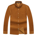 Neue Ankunft Super große Cord Junge Männer Baumwolle Plain Langarm Freizeithemden Hohe Qualität Plus Größe XL2XL3XL4XL5XL6XL7XL8XL