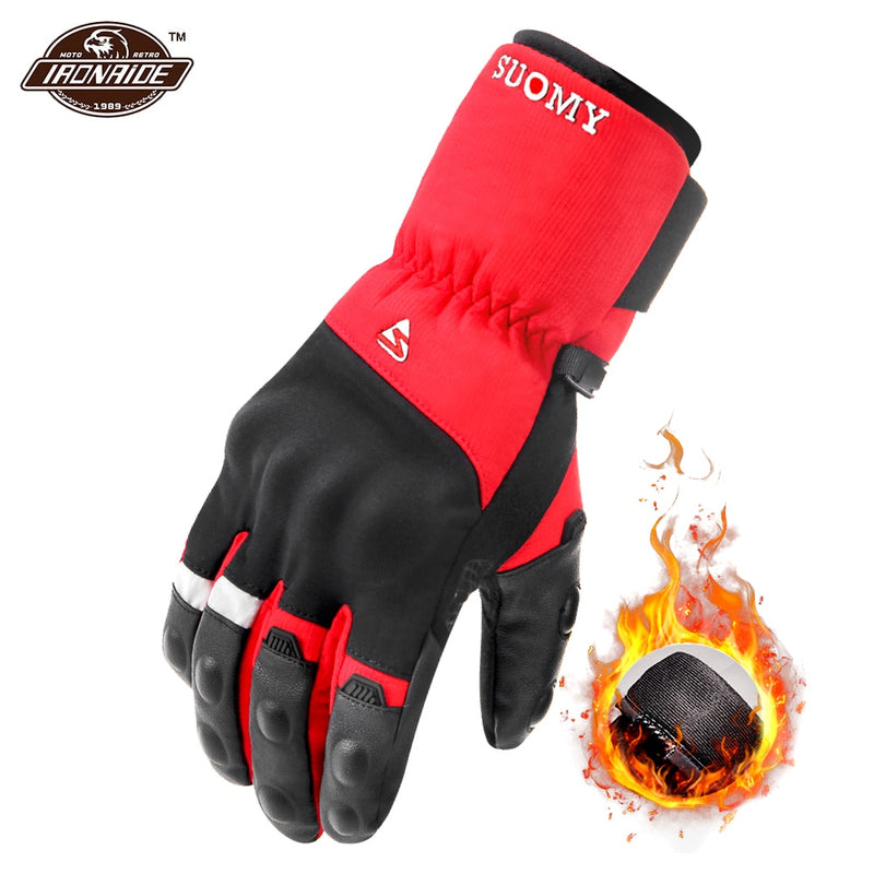 Winter-Motorradhandschuhe Wasserdichte Moto Motocross-Handschuhe Winddichte Moto-Handschuhe Touchscreen Motorradfahren Guantes