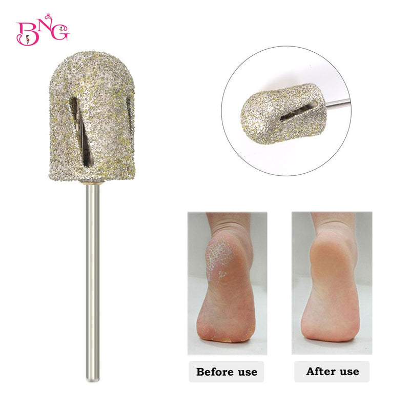 80/120/180 Nail Legs Drill Bit Diamond Pedicure Polishing Cap Foot Callus Cuticle Cutters Burr Bits Manicure Accessories Milling