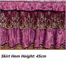 Europäische Luxus-Bettdecke aus dickem Samt, Plüsch, gesteppt, Queen-Size-Prägung, Bettrock, weiche Bettdecke, ohne Kissenbezug