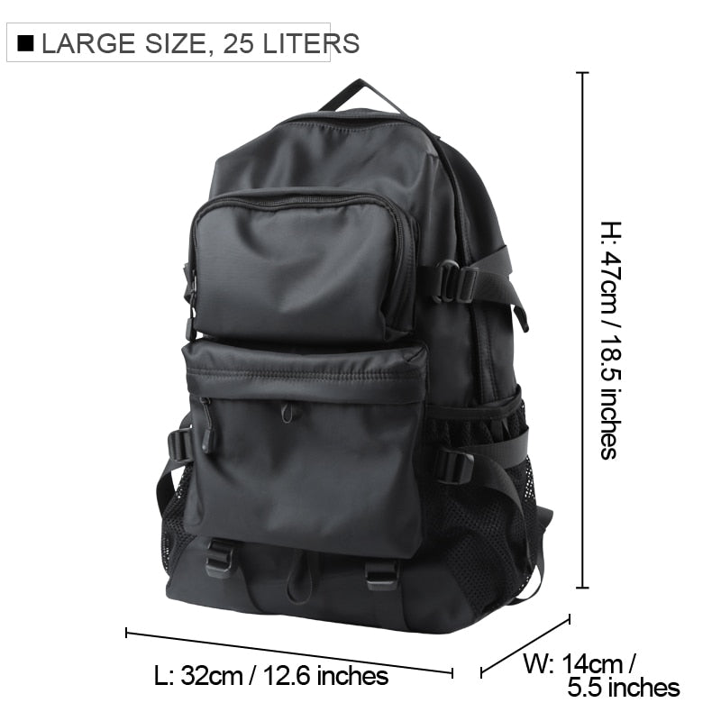 Men Fashion Personalized Travel Backpack Light Weight Large Space 15.6 17 inch Laptop Bag Teenage Outdoor Waterproof School Bag