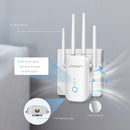 1200Mbps Dual Band 2.4G&amp;5GHz Wireless Extender 802.11ac Wifi Repeater Leistungsstarker Wi-Fi Router Long Range Wlan WiFi Verstärker